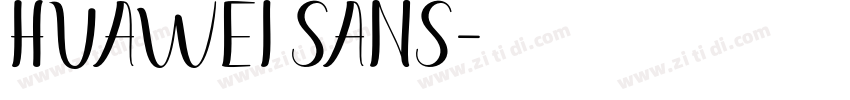 Huawei Sans字体转换
